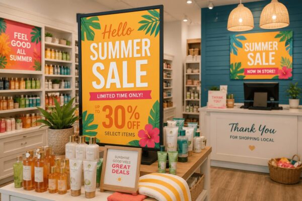 Summer Sale Interior Signage